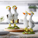Resin Marching Ducks 6.5" Set of 2