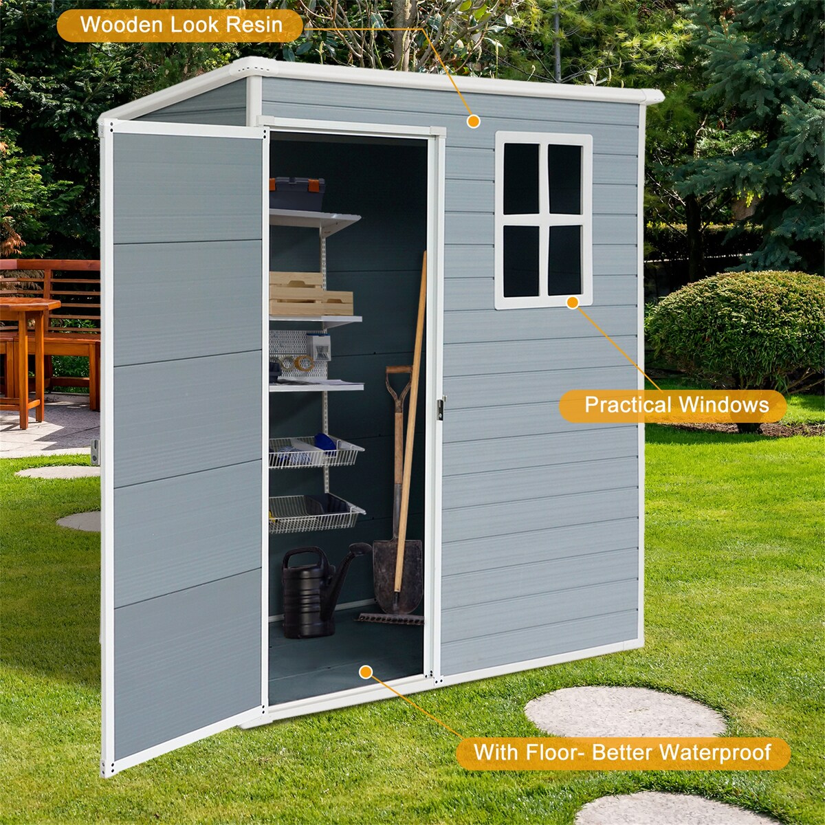 Resin Outdoor Storage Shed