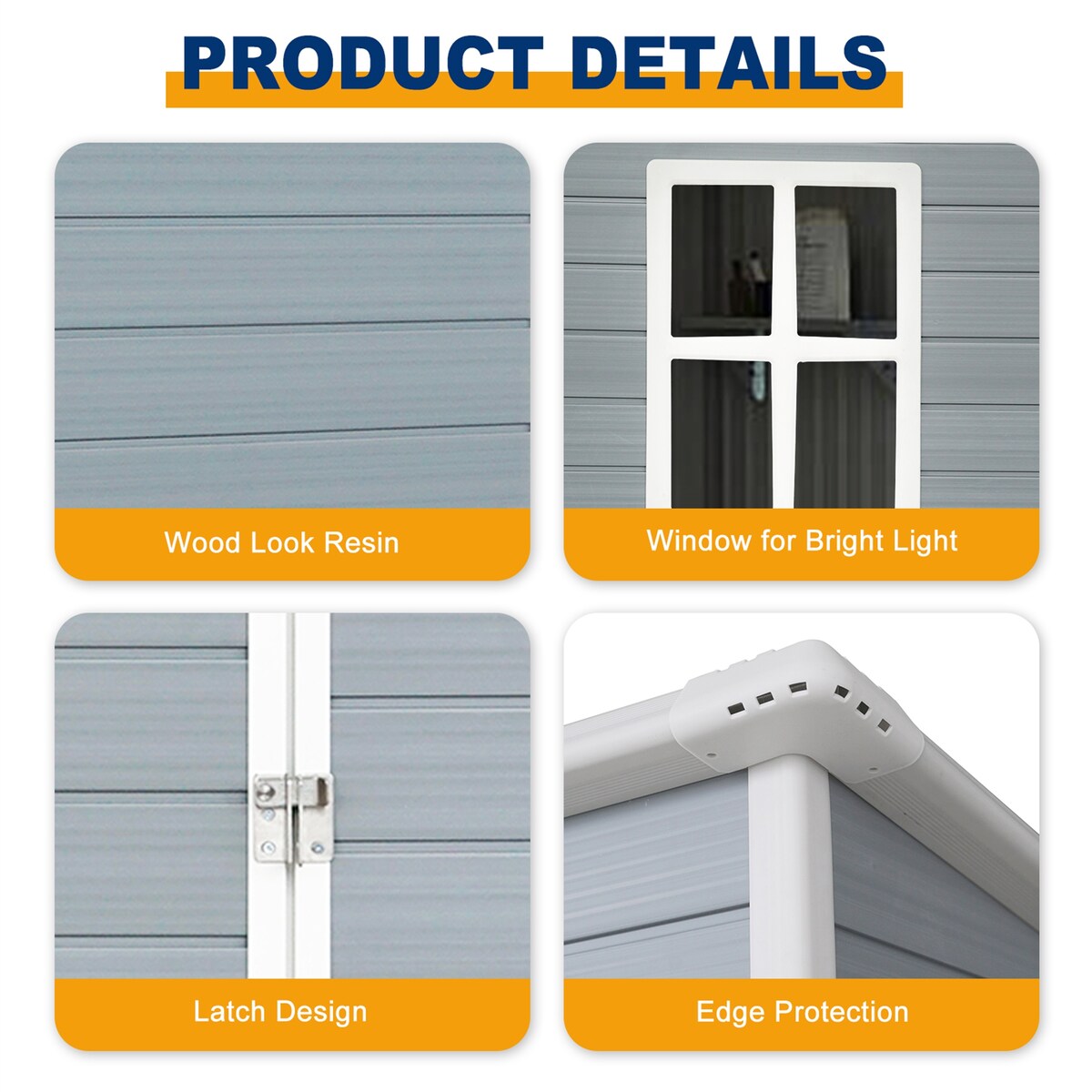 Resin Outdoor Storage Shed