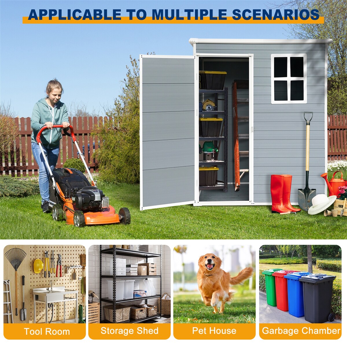 Resin Outdoor Storage Shed