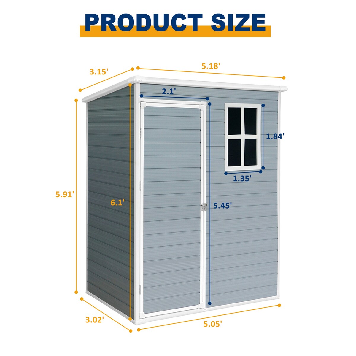 Resin Outdoor Storage Shed