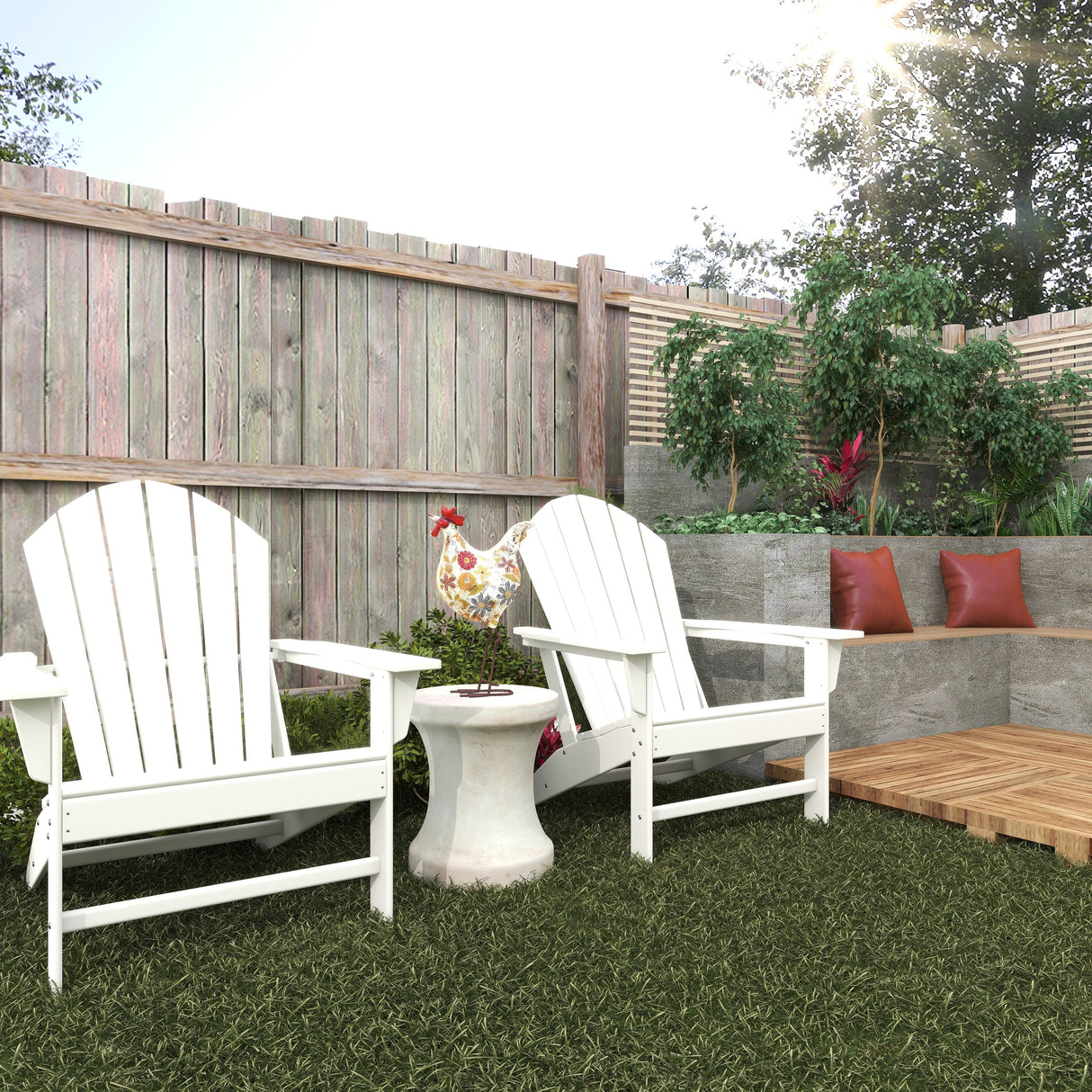 Resin Traditional Outdoor Adirondack Chair