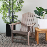 Resin Traditional Outdoor Adirondack Chair
