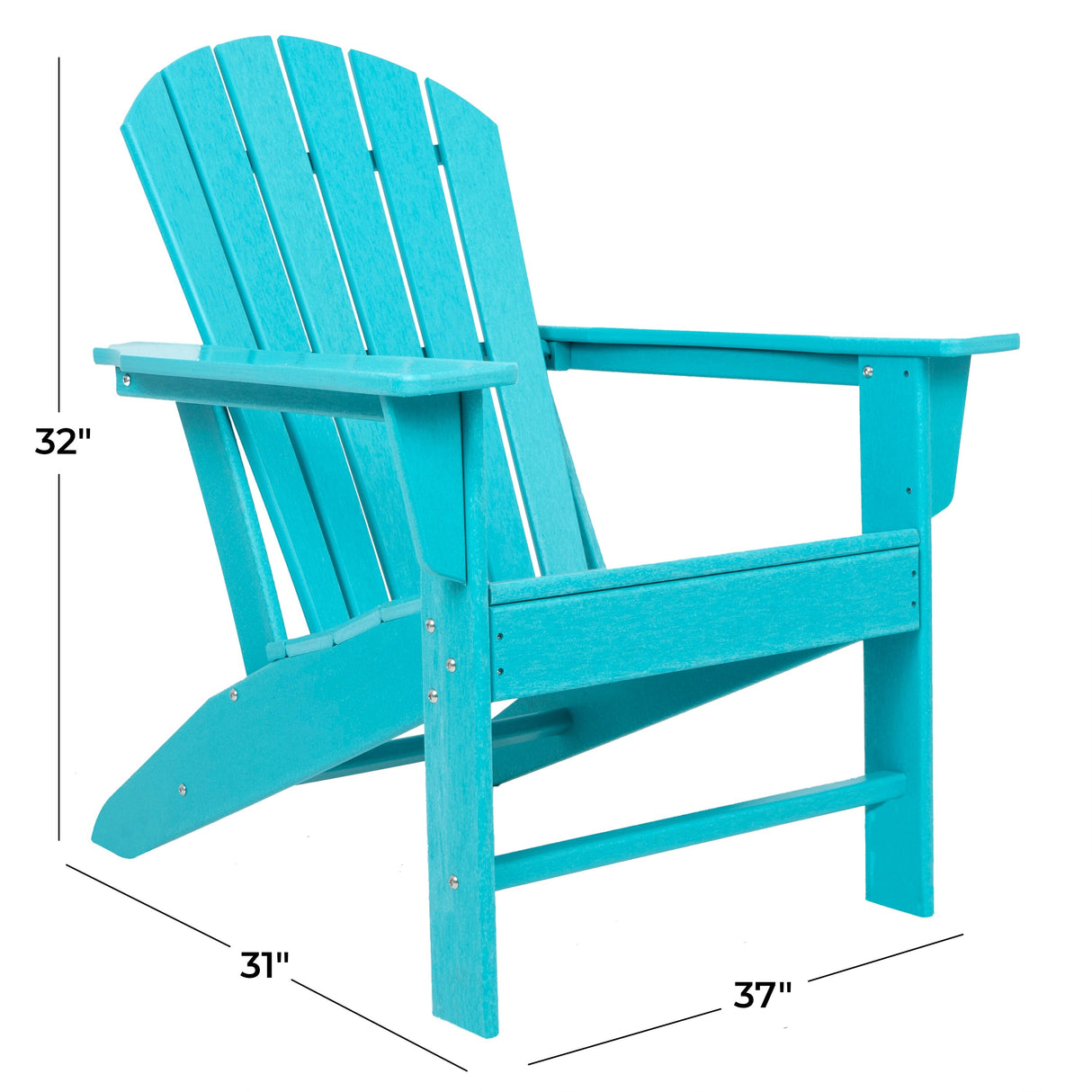 Resin Traditional Outdoor Adirondack Chair