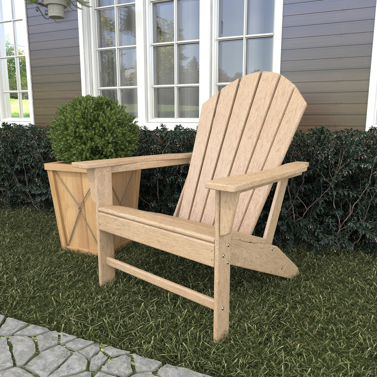 Resin Traditional Outdoor Adirondack Chair