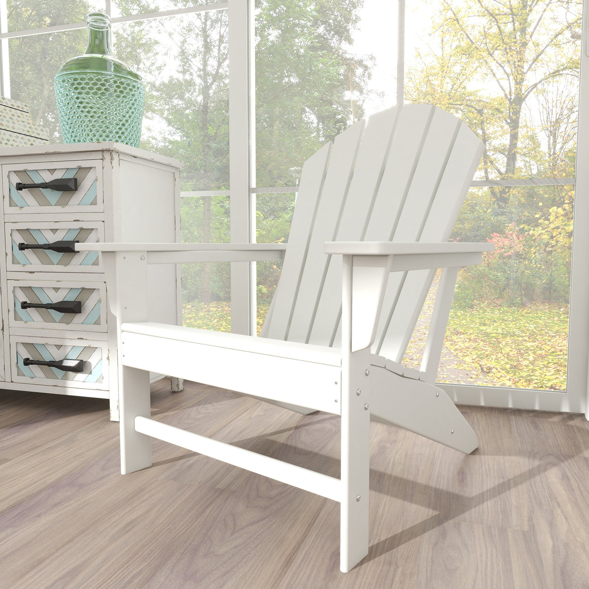 Resin Traditional Outdoor Adirondack Chair