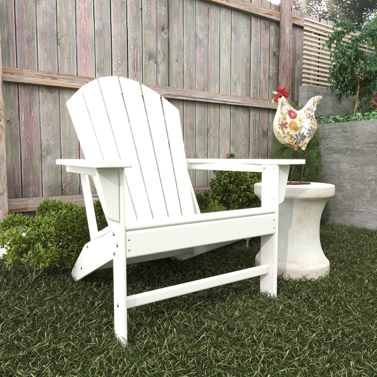 Resin Traditional Outdoor Adirondack Chair
