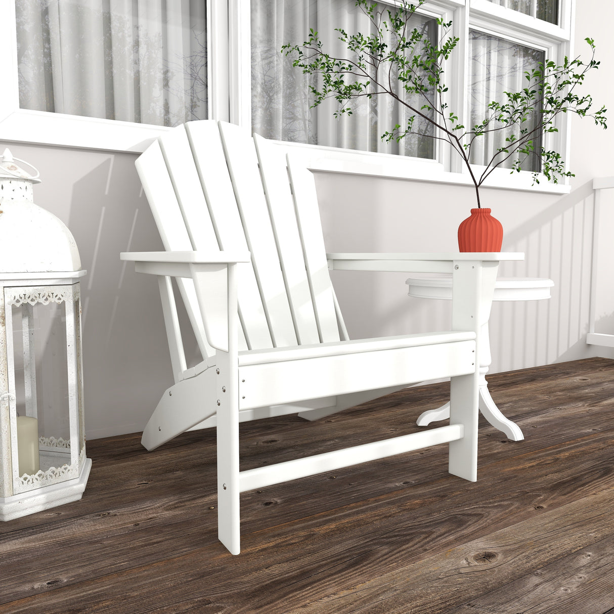 Resin Traditional Outdoor Adirondack Chair