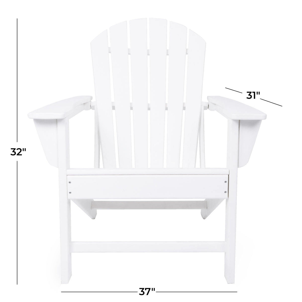 Resin Traditional Outdoor Adirondack Chair