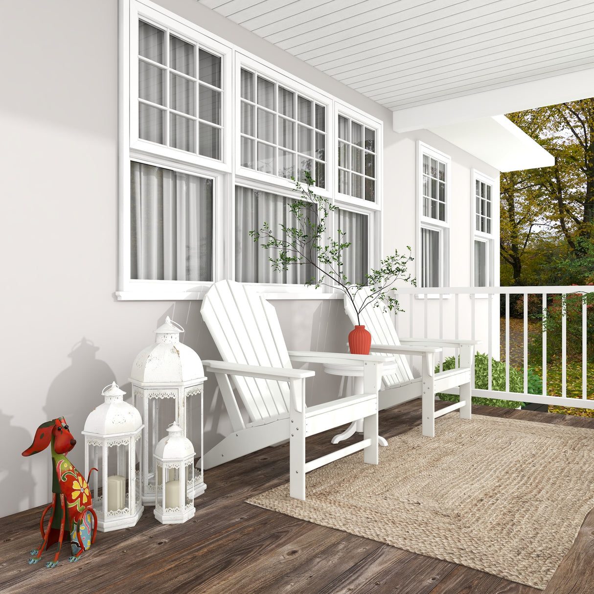 Resin Traditional Outdoor Adirondack Chair
