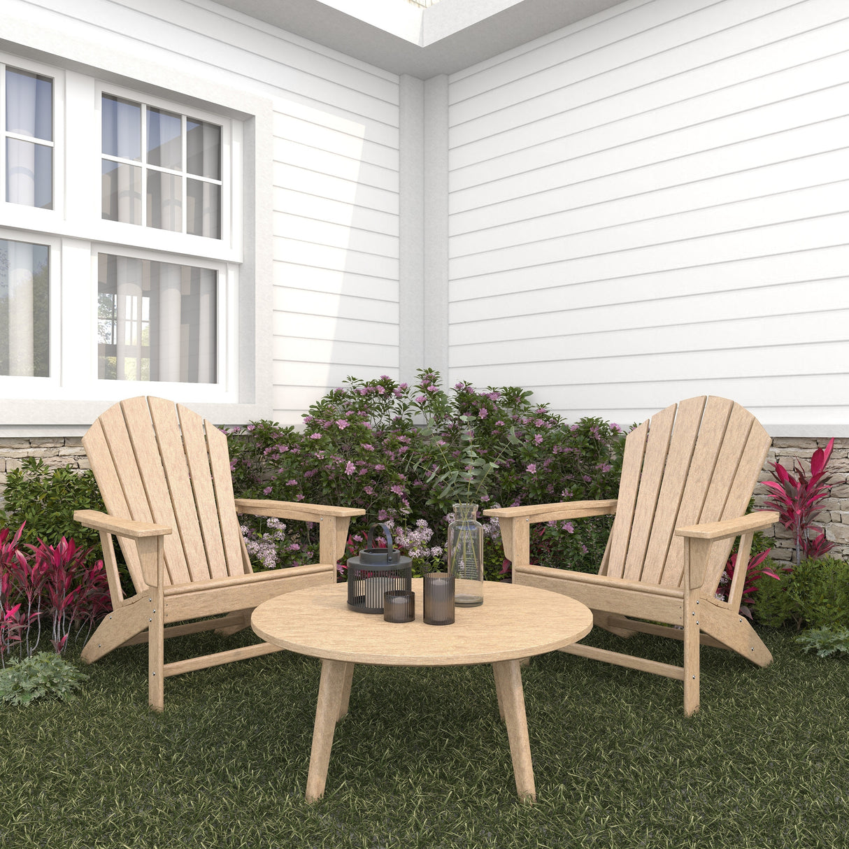 Resin Traditional Outdoor Adirondack Chair