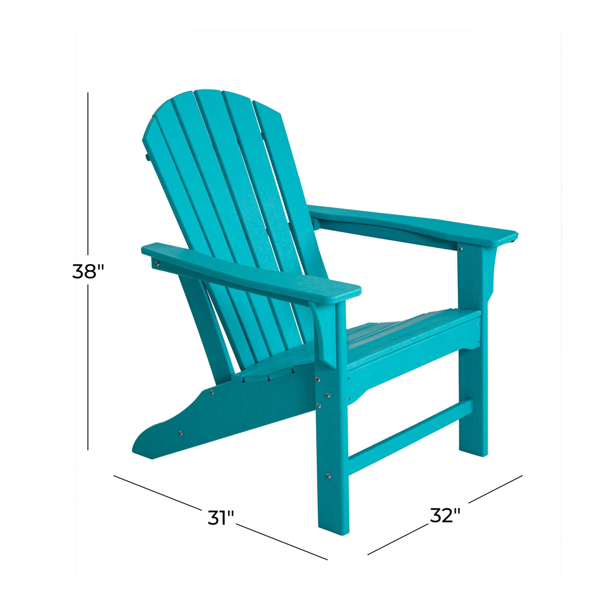 Resin Traditional Outdoor Adirondack Chair