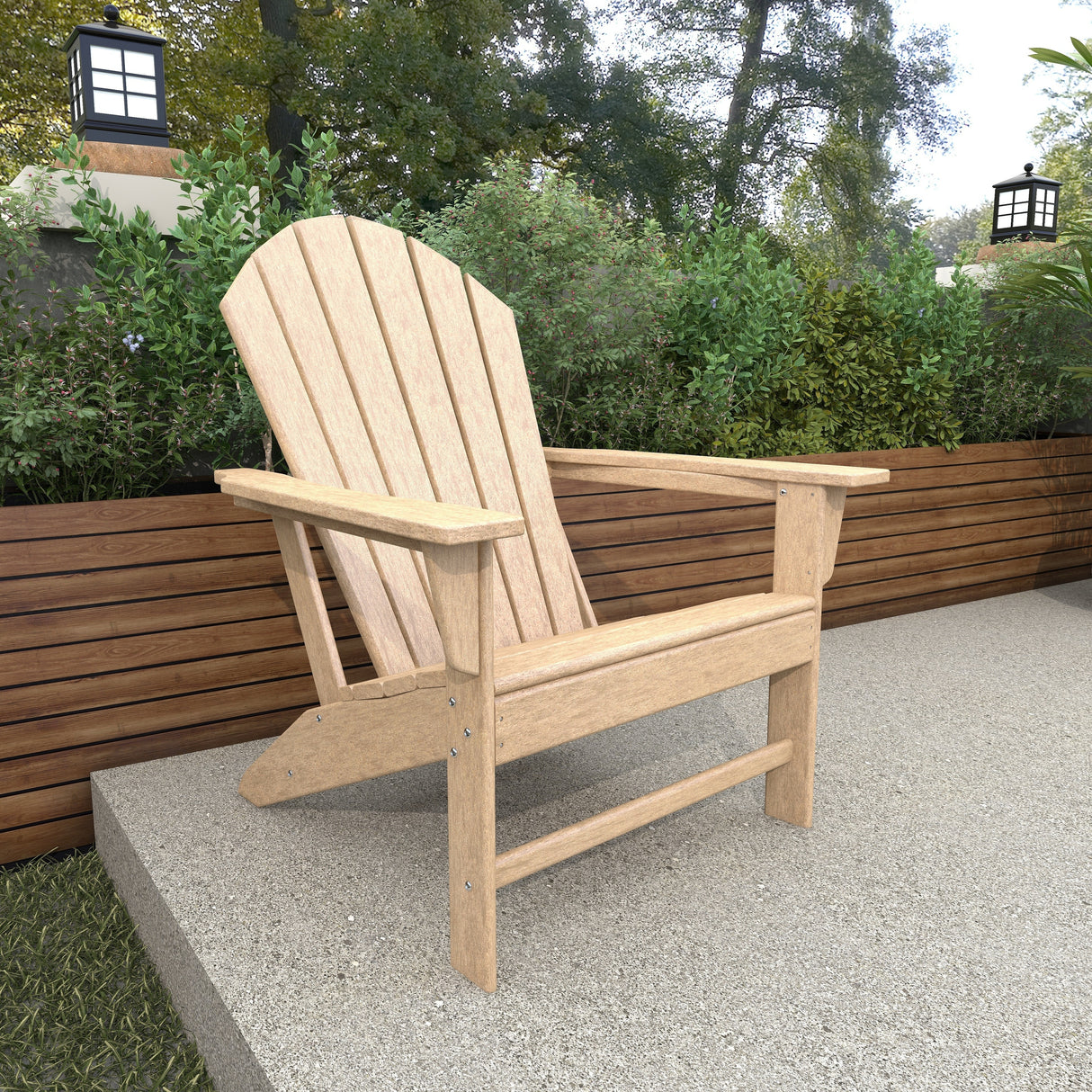 Resin Traditional Outdoor Adirondack Chair
