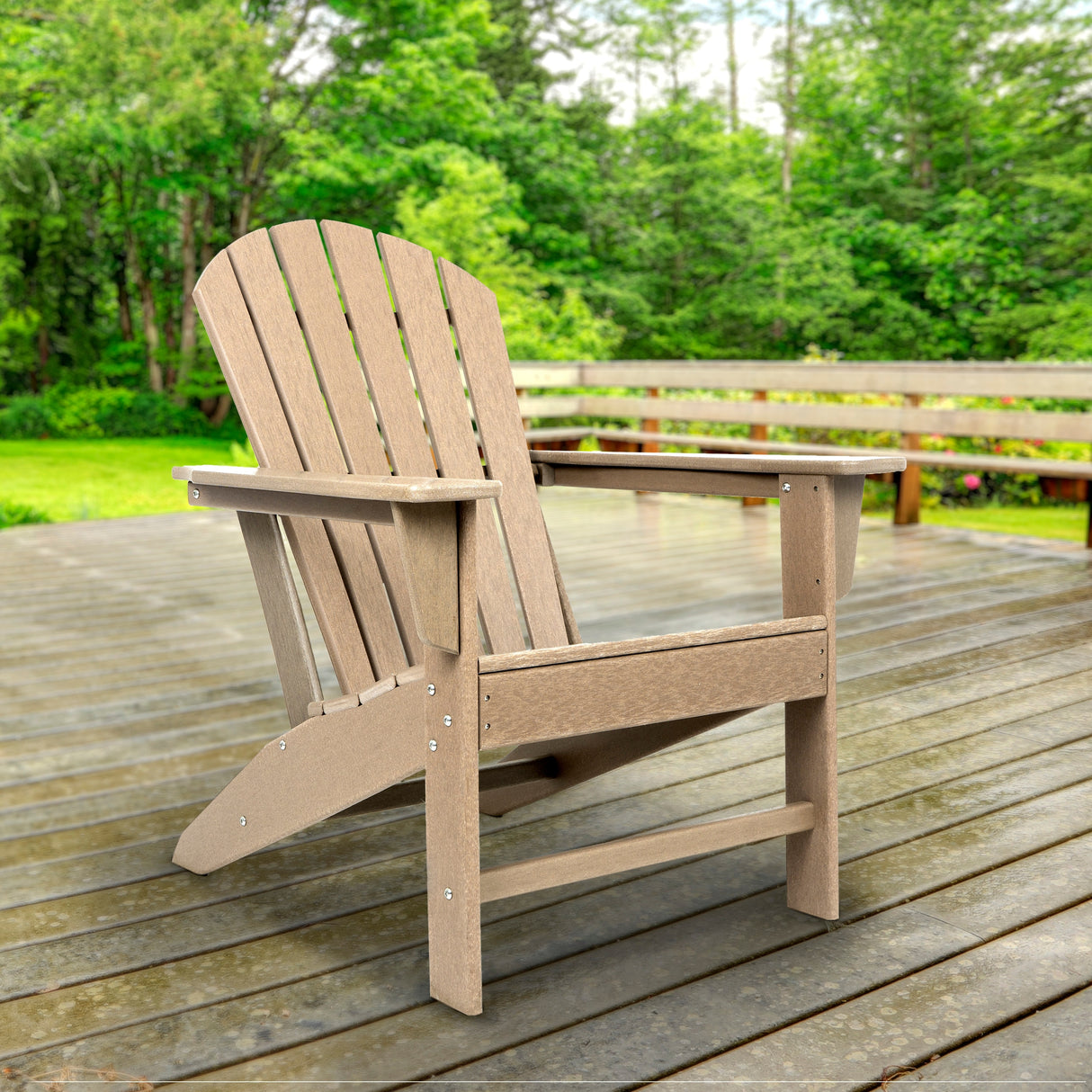 Resin Traditional Outdoor Adirondack Chair