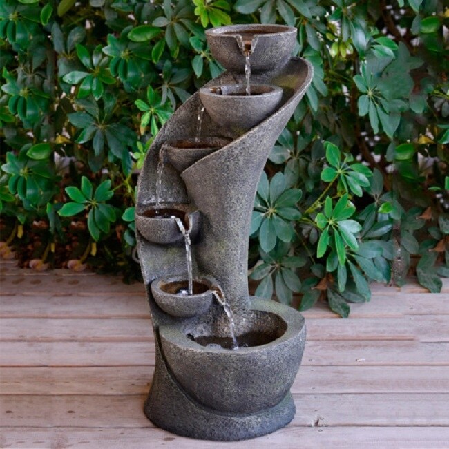 Resin Zen Fountain with LED Light