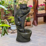 Resin Zen Fountain with LED Light