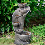 Resin Zen Fountain with LED Light