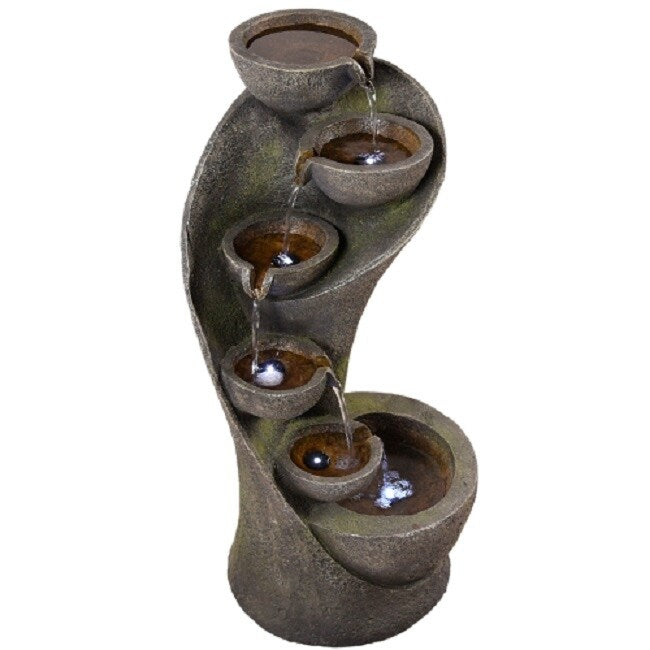 Resin Zen Fountain with LED Light