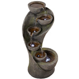 Resin Zen Fountain with LED Light