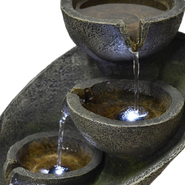 Resin Zen Fountain with LED Light