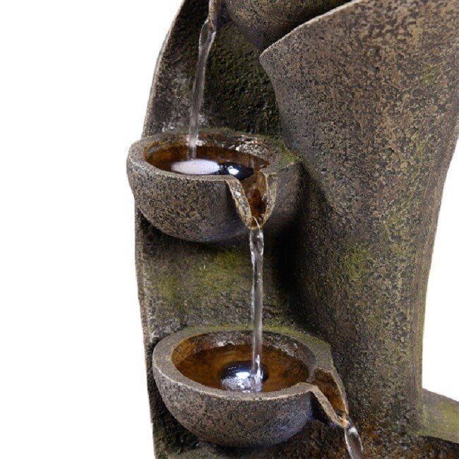 Resin Zen Fountain with LED Light