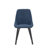 Restaurant Chair, Metal Chair Legs, High Backrest, Velvet Thickened Seat Cushions (4 Pieces)