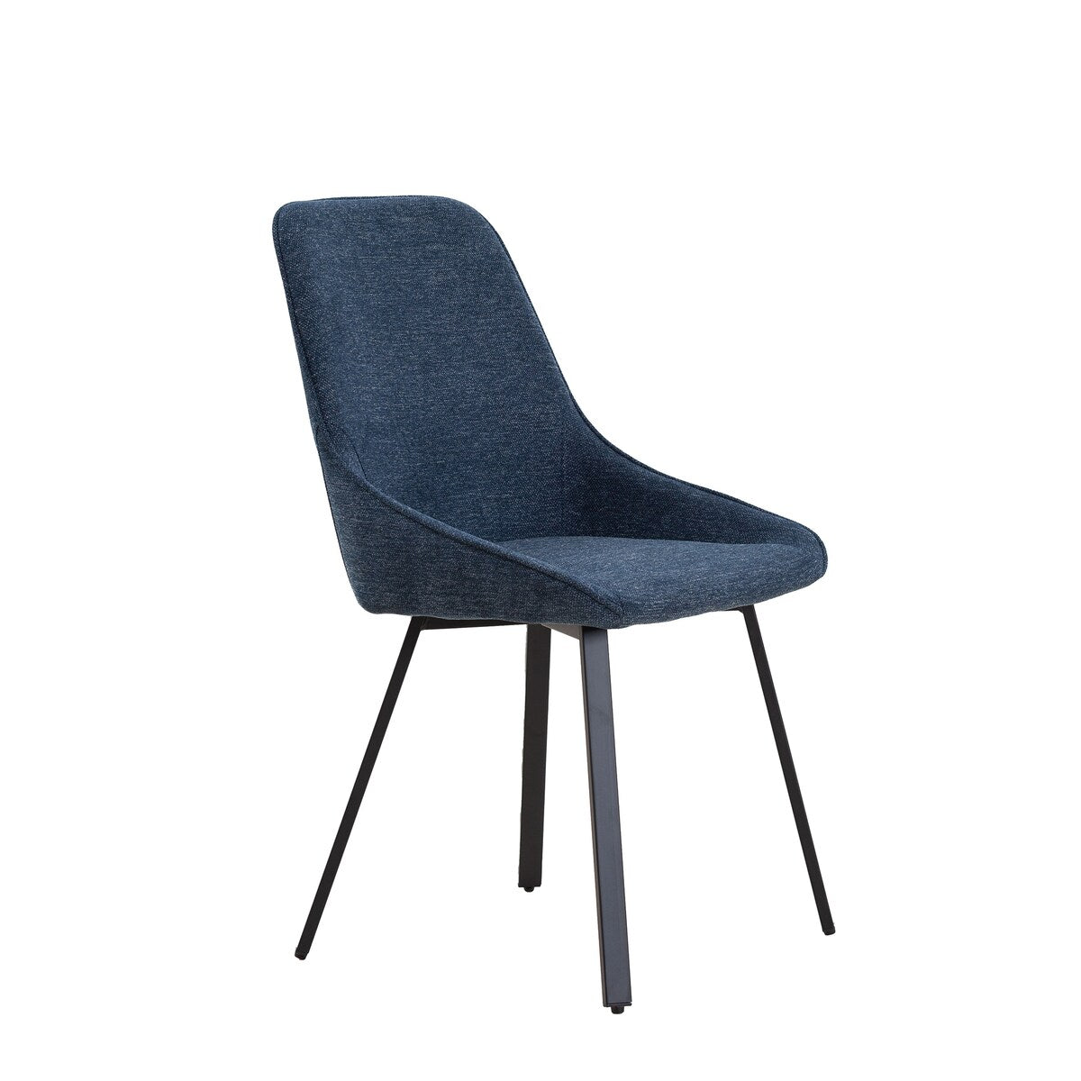 Restaurant Chair, Metal Chair Legs, High Backrest, Velvet Thickened Seat Cushions (4 Pieces)