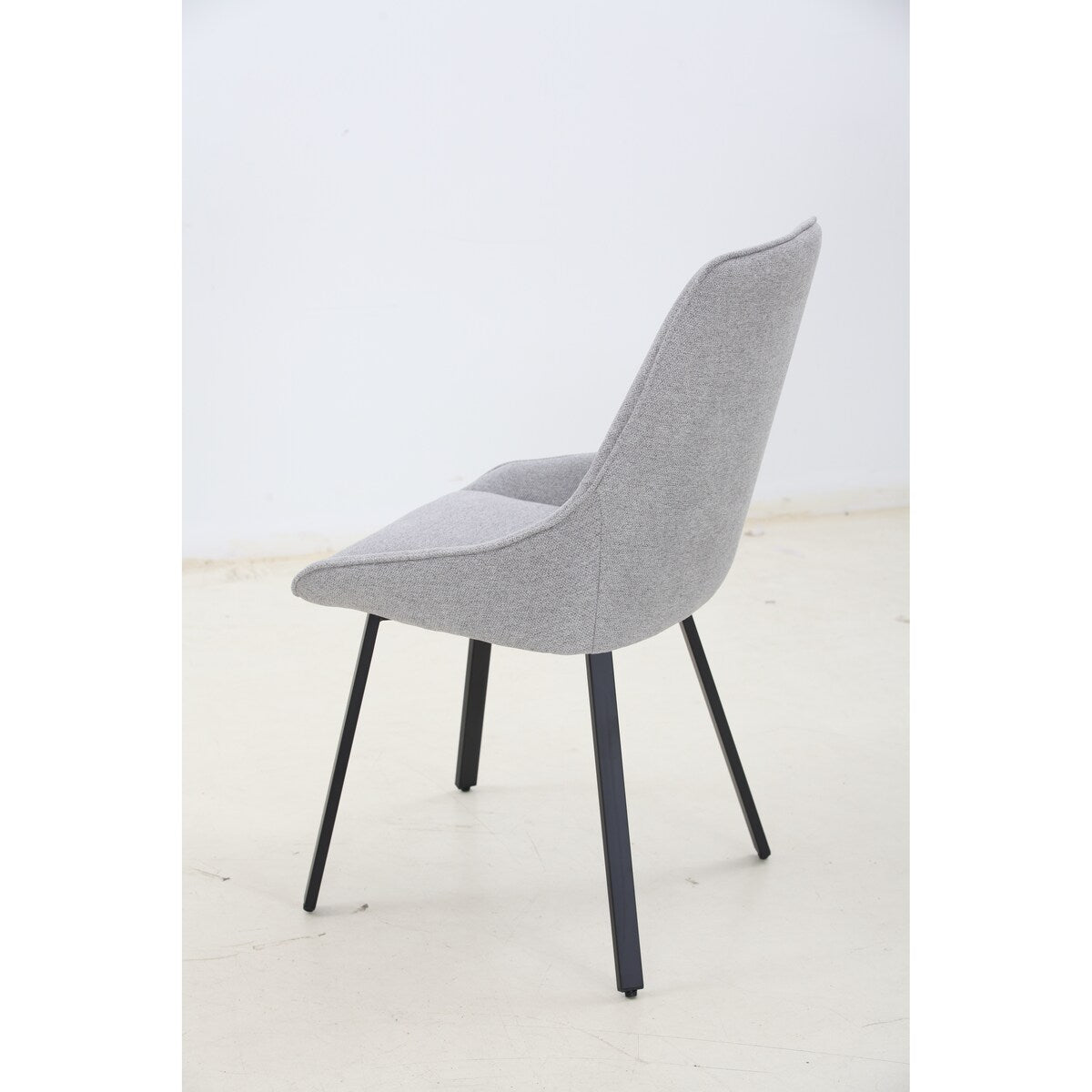 Restaurant Chair, Metal Chair Legs, High Backrest, Velvet Thickened Seat Cushions (4 Pieces)