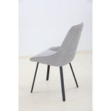Restaurant Chair, Metal Chair Legs, High Backrest, Velvet Thickened Seat Cushions (4 Pieces)