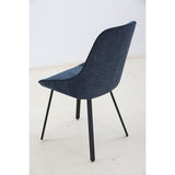 Restaurant Chair, Metal Chair Legs, High Backrest, Velvet Thickened Seat Cushions (4 Pieces)