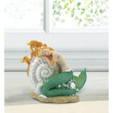 Mermaid Figurine with Pearl Shell Details
