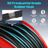 Retractable Diesel Fuel Hose Reel - 3/4 inch x 50ft Extra Long Spring Driven Auto Swivel Rewind