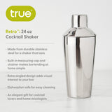 Retro 24 oz Cocktail Shaker