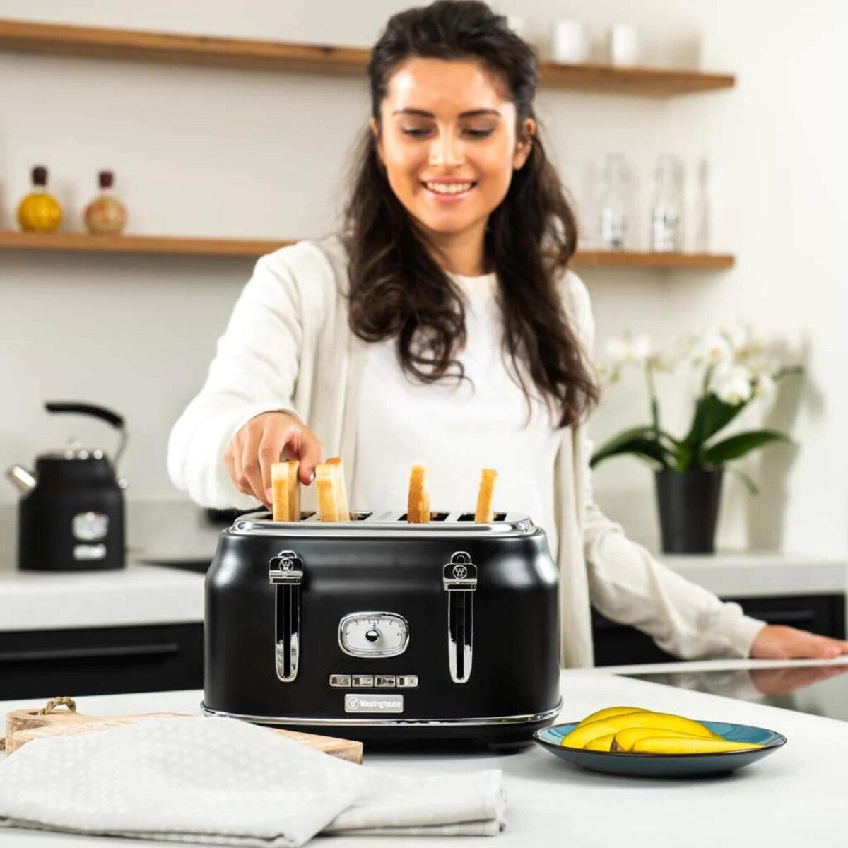 Retro 4 Slice Toaster - 13.8 x 11in