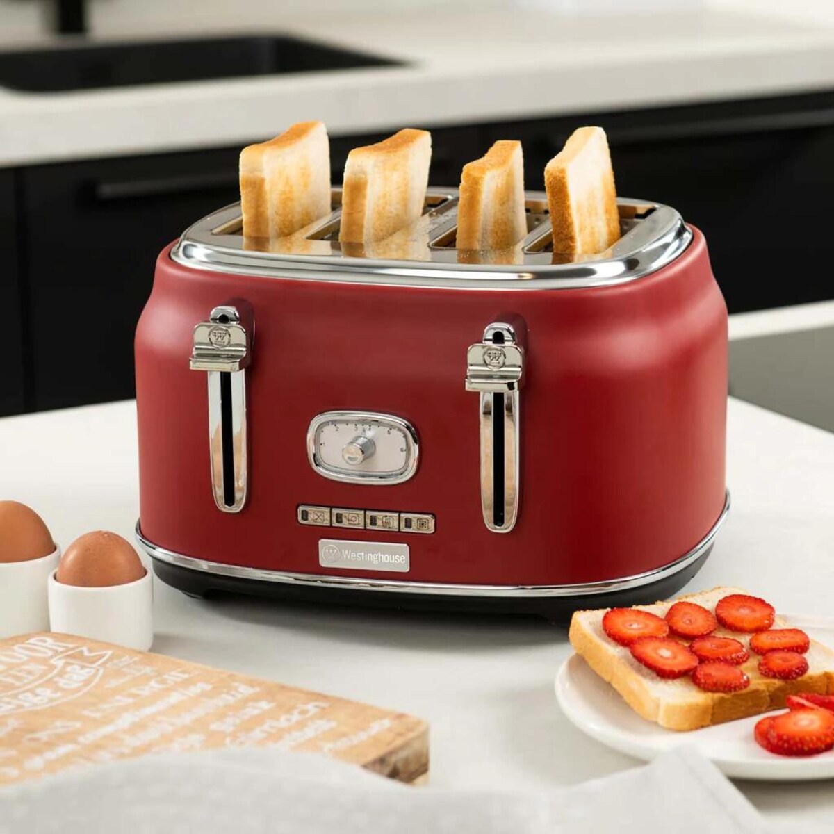 Retro 4 Slice Toaster - 13.8 x 11in