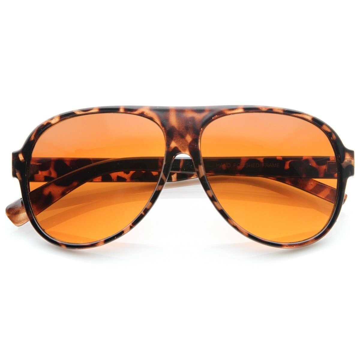 Retro 80S Tear Drop Aviator Sunglasses Blue Block Lens Acetate Frame Uv Protected