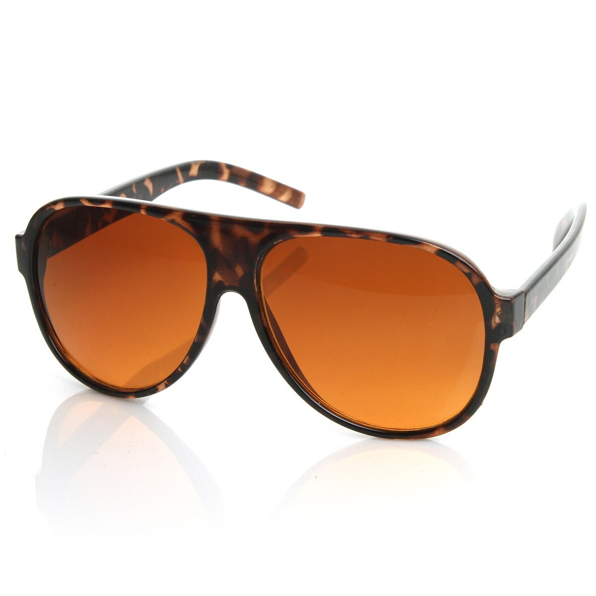 Retro 80S Tear Drop Aviator Sunglasses Blue Block Lens Acetate Frame Uv Protected