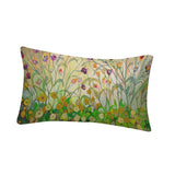 Retro Bird Flowers Long Cushion Case Fresh Linen Cotton Rectangle Pillow Cover 30*50cm Textile Ornament Pillowslip sale - N/A