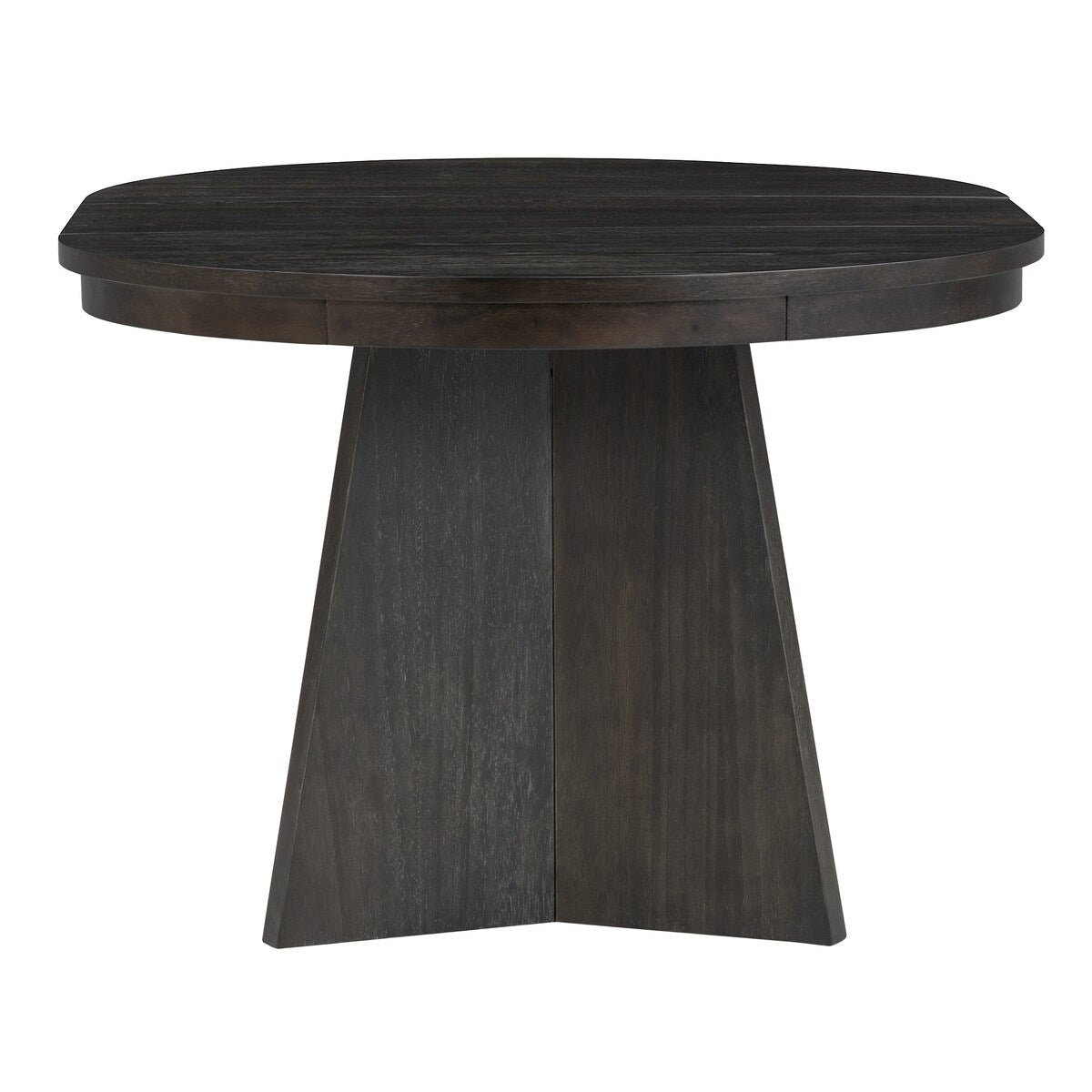 Retro Extendable Dining Table with a 16-inch Middle Leaf for Dining Room and Kitchen