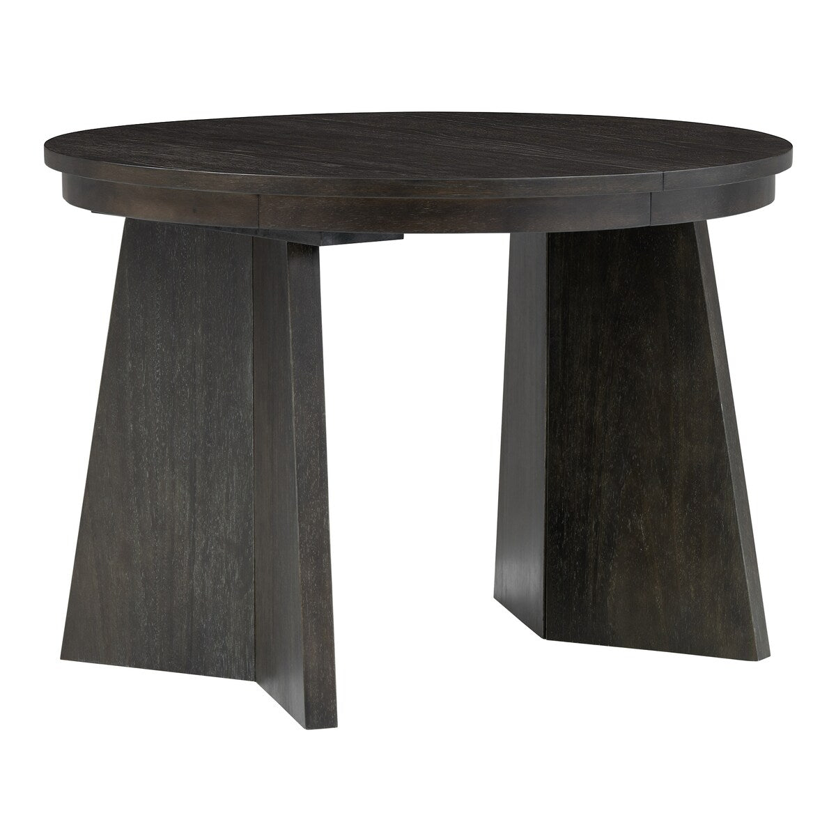 Retro Extendable Dining Table with a 16-inch Middle Leaf for Dining Room and Kitchen