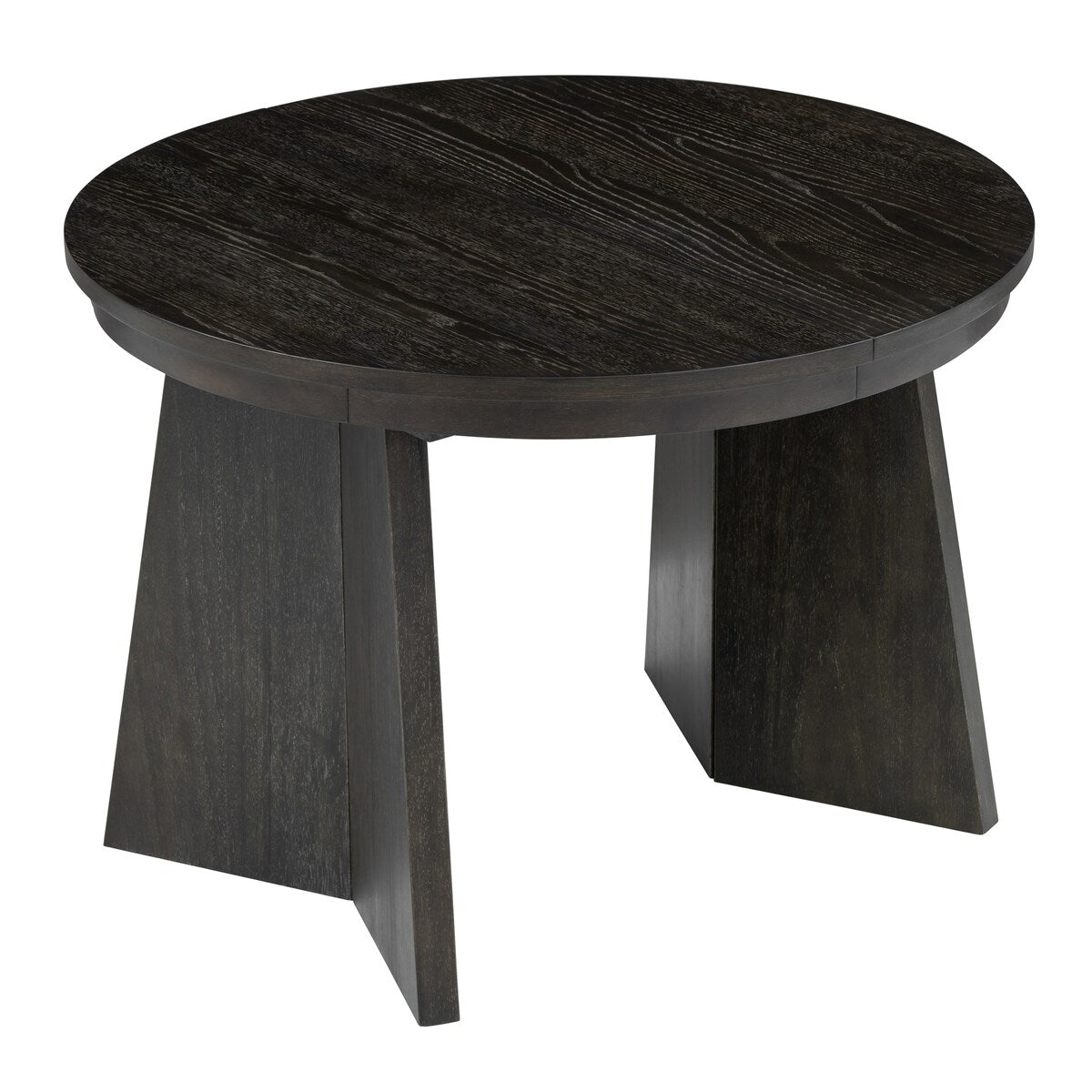 Retro Extendable Dining Table with a 16-inch Middle Leaf for Dining Room and Kitchen