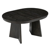 Retro Extendable Dining Table with a 16-inch Middle Leaf for Dining Room and Kitchen