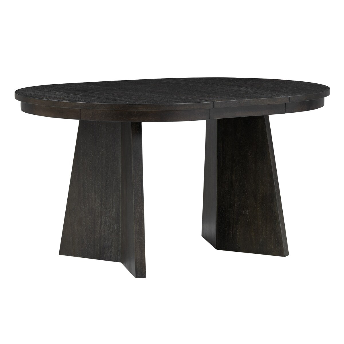 Retro Extendable Dining Table with a 16-inch Middle Leaf for Dining Room and Kitchen