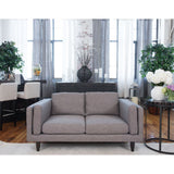 Elements Fine Home Furnishings Retro Collection Taupe Fabric Loveseat