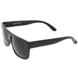 Eazy E Style Retro Flat Top Rectangle Sunglasses 57Mm Wide Temple Uv400