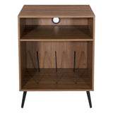 Retro Record Player Stand w/ Album