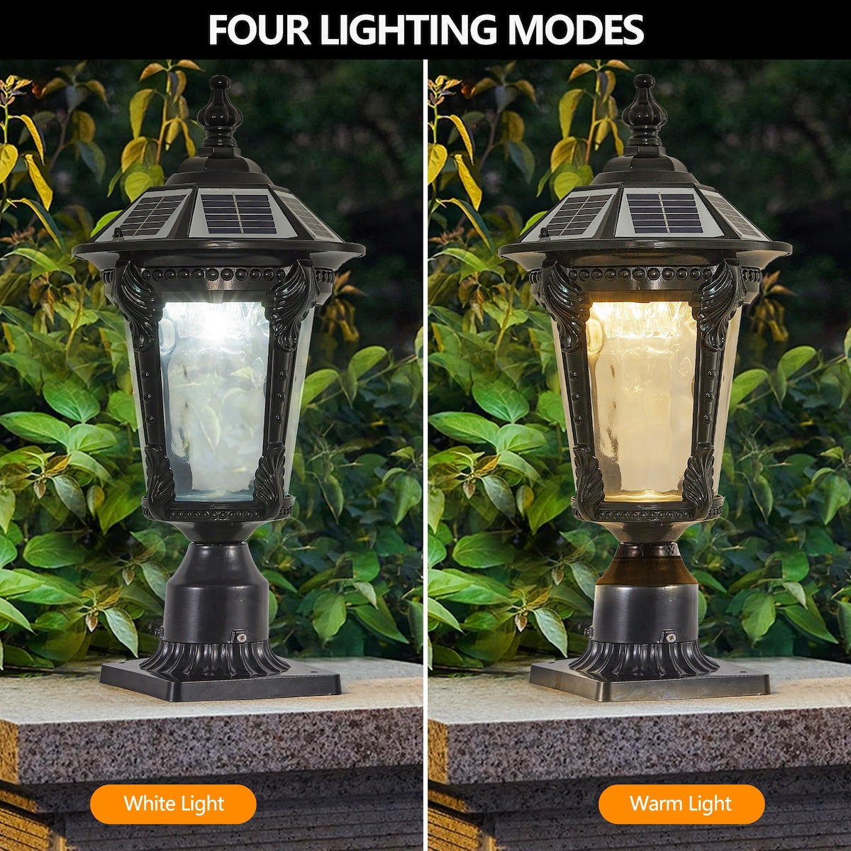 Retro Solar Lights With Dimmable LED