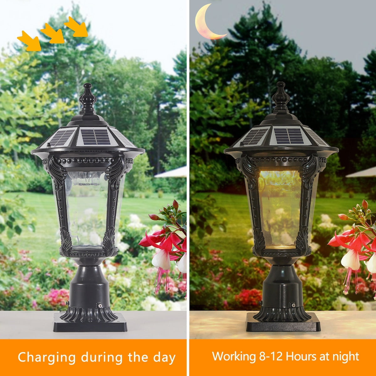 Retro Solar Lights With Dimmable LED