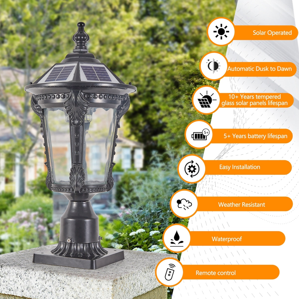 Retro Solar Lights With Dimmable LED