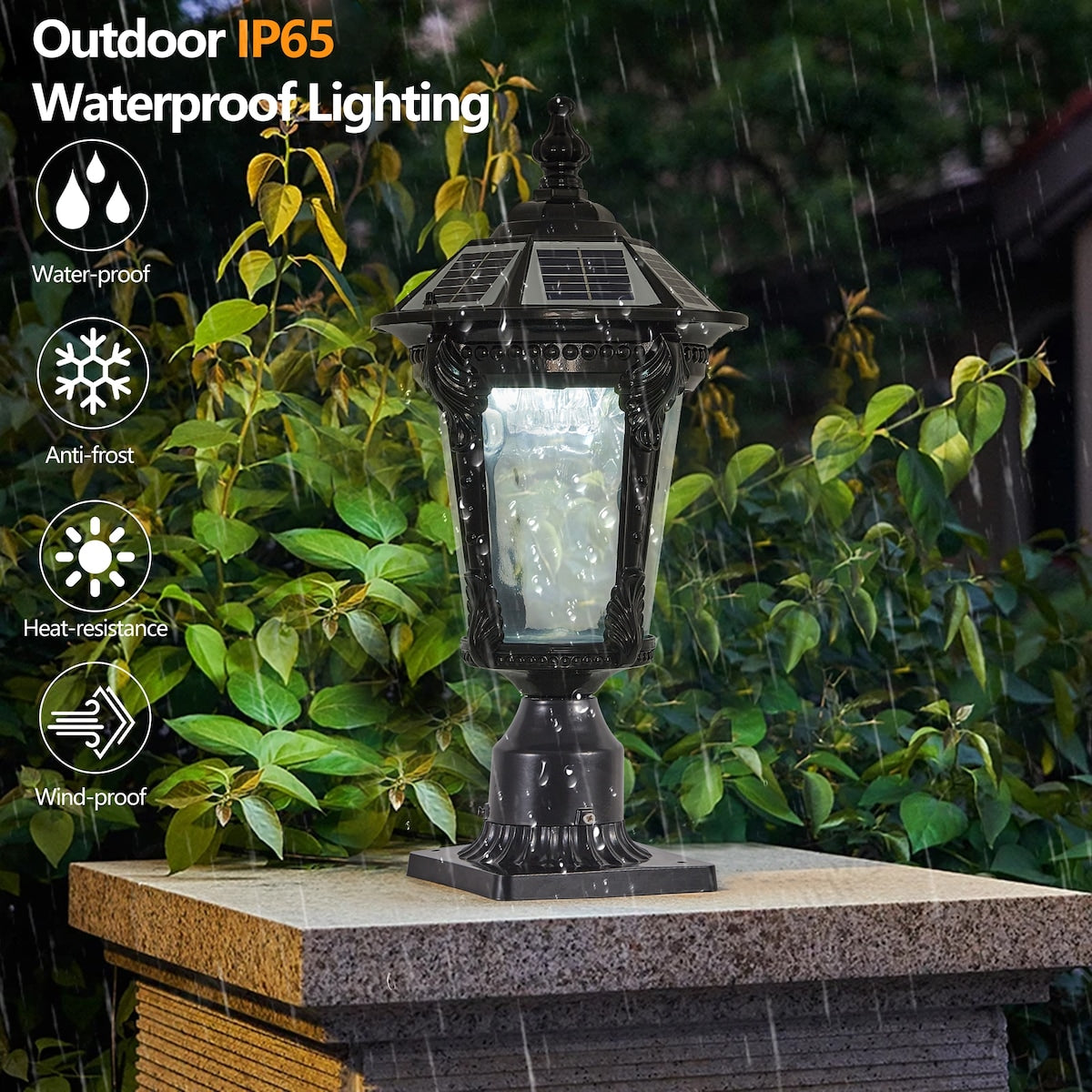 Retro Solar Lights With Dimmable LED